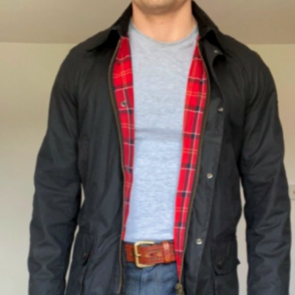 BARBOUR ASHBY Wax Cotton Jacket British Style MSRP $425 in Black CLEARANCE